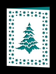 CHRISTMAS TREE FRAMED CARD 4