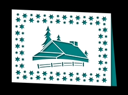 CHRISTMAS HOUSE FRAMED CARD 2