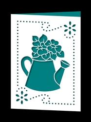 WATERING CAN FRAMED CARD