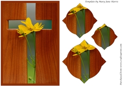Easter Wooden Cross Splendid Pyramid
