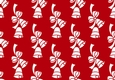 Christmas Bells Backing Paper Red 15