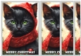 Cute Christmas Santa Cat Side Stacker