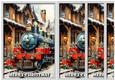 Vintage Christmas Train Side Stacker