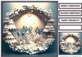 Christmas Mountains Scene Quick Card 2
