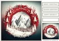 Christmas Mountains Scene Quick Card 5