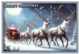 Santa and his Reindeers A4 1