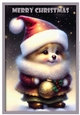 Christmas Puppy Cute A4