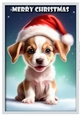 Christmas Puppy Cute A4 2