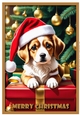 Christmas Puppy Cute A4 3