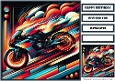 Birthday Male Motorbike Quick Card I