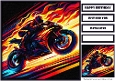 Birthday Male Motorbike Quick Card II