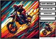 Birthday Male Motorbike Quick Card III