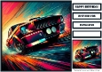 Birthday Male Car Quick Card I