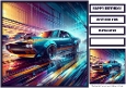 Birthday Male Car Quick Card III