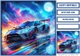 Birthday Male Car Quick Card VIII