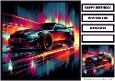Birthday Male Car Quick Card XIII