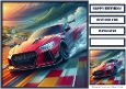 Birthday Male Car Quick Card XVII