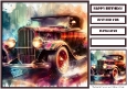 Birthday Male Car Classic Quick Card 1