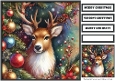 Christmas Reindeer and Tree Quick Card 1