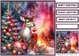 Christmas Reindeer and Tree Quick Card 2