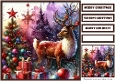 Christmas Reindeer and Tree Quick Card 3