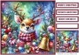 Christmas Reindeer and Tree Quick Card 5