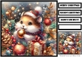 Cute Christmas Animal Quick Card 16