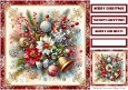 Christmas Flowers Quick Card 1
