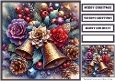 Christmas Flowers Quick Card 3