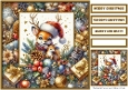 Cute Christmas Animal Quick Card 17