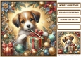 Cute Christmas Animal Quick Card 19