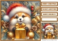Cute Christmas Animal Quick Card 22