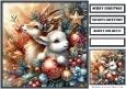 Cute Christmas Animal Quick Card 23