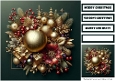 Christmas Flowers Quick Card 8