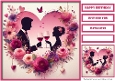 Birthday Celebration Couple Quick Card 10