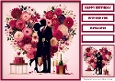 Birthday Celebration Couple Quick Card 19