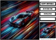 Birthday Male Car Quick Card 2