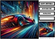Birthday Male Car Quick Card 3