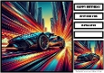 Birthday Male Car Quick Card 7