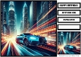 Birthday Male Car Quick Card 8