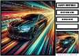 Birthday Male Car Quick Card 14