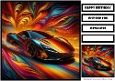 Birthday Male Car Quick Card 18