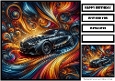 Birthday Male Car Quick Card 23