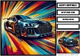 Birthday Male Car Quick Card 24