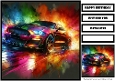 Birthday Male Car Quick Card 25