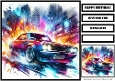 Birthday Male Car Quick Card 26