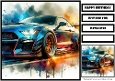 Birthday Male Car Quick Card 27