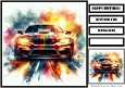 Birthday Male Car Quick Card 29