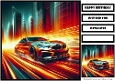 Birthday Male Car Quick Card 32