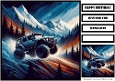 Birthday Male Car Offroad Quick Card 1